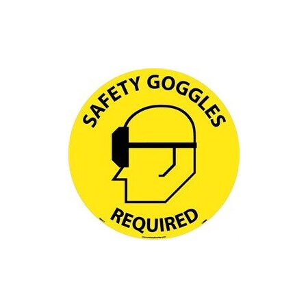 Nmc WALK ON FLOOR SIGN, 17 DIA, WFSM17 WFSM17